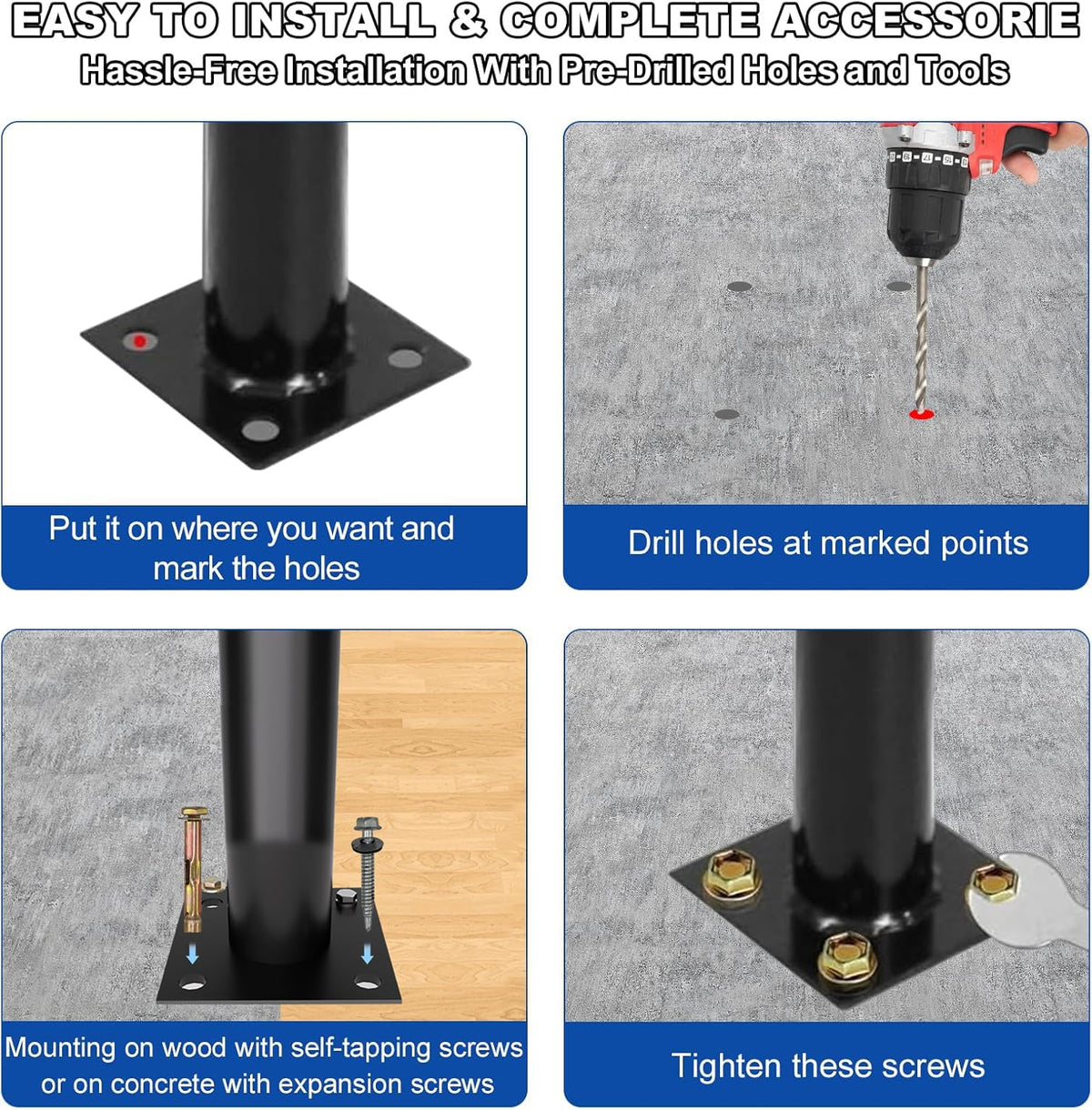 Vlaeng sturdy handrail supports larger physiques with high load capacity