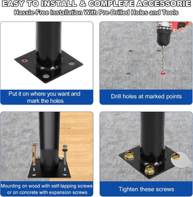 Vlaeng sturdy handrail supports larger physiques with high load capacity