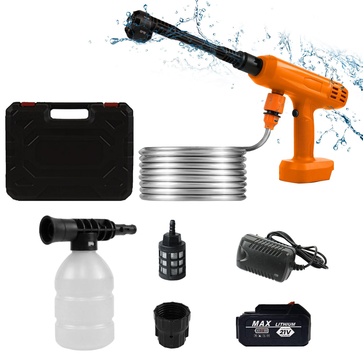 VLAIAN cordless pressure washer main unit ready for outdoor cleaning