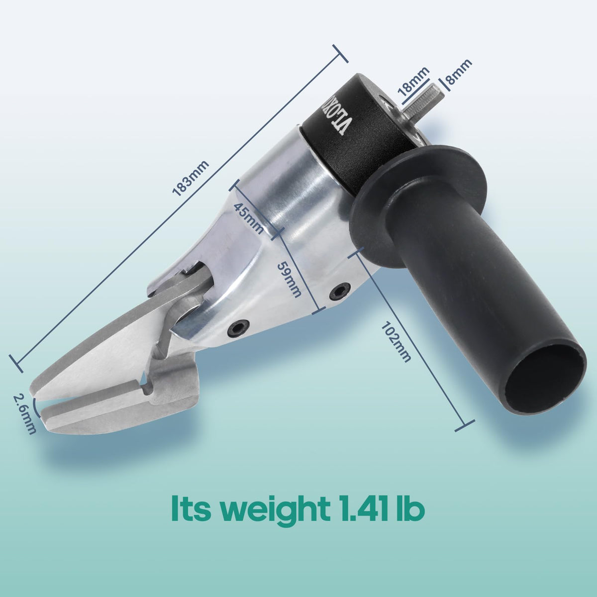 VLOXO cuts iron, steel, aluminum, and vinyl for versatile projects.