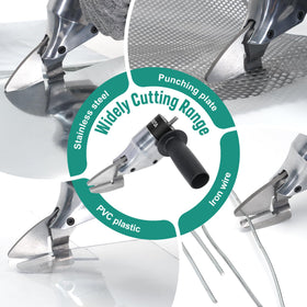 VLOXO cutter handles metal roofing, siding, and decorative coil mesh with ease.