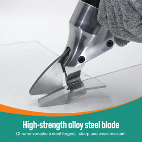 VLOXO sheet-metal cutter head features a 3mm opening for tougher cuts.