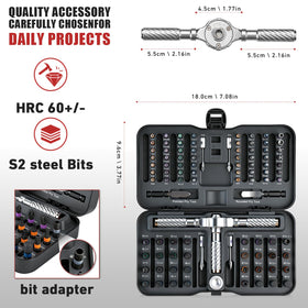 VMAN 100-in-1 magnetic bits enable quick tool changes for precise repairs.