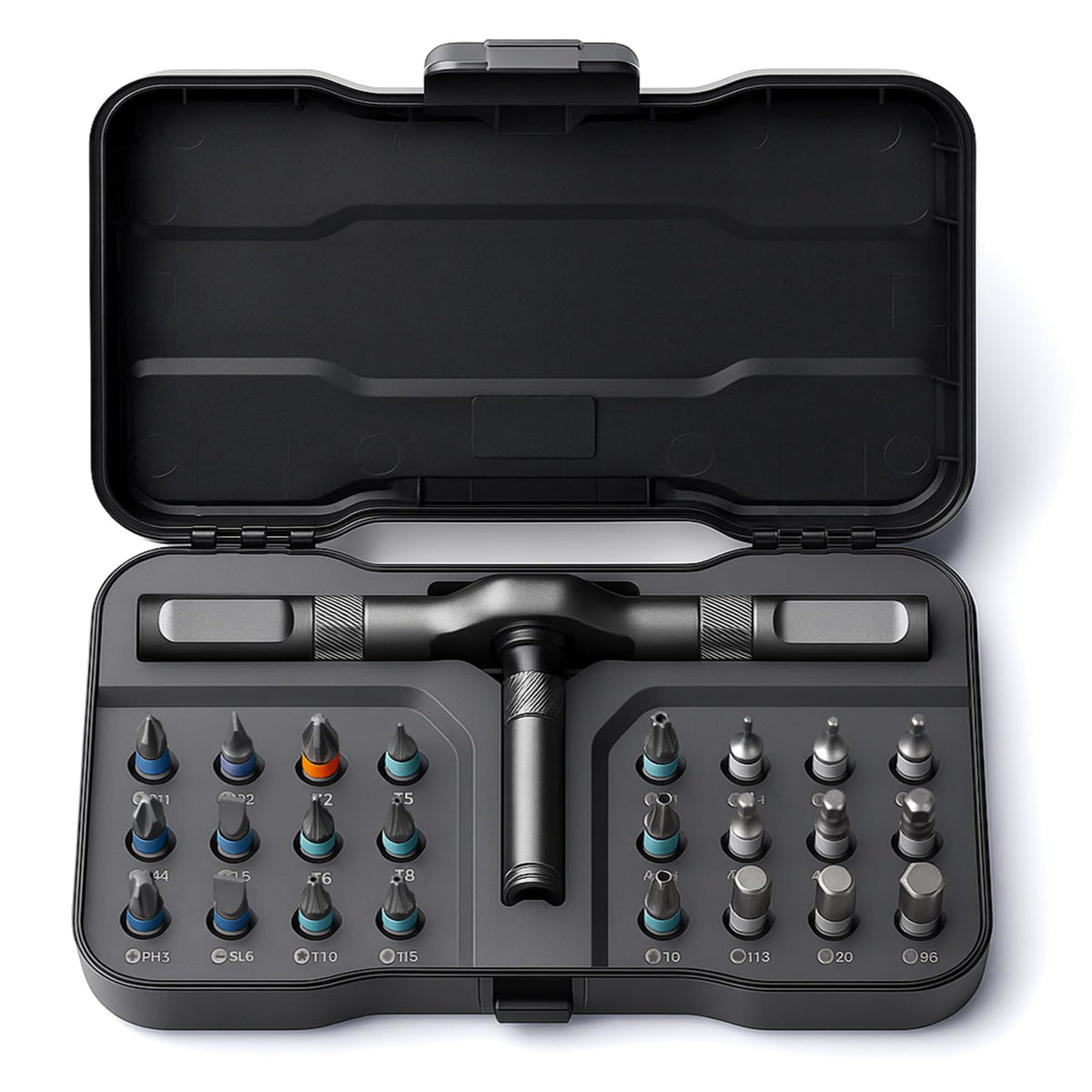 VMAN ratchet screwdriver 24-in-1 set for quick furniture assembly.