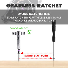 VMAN adjustable-length ratchet screwdriver reaches recessed fasteners comfortably