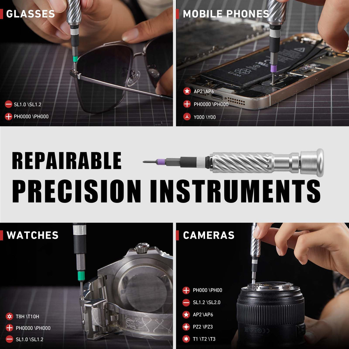 VMAN magnetic connectors hold bits securely for steady guiding