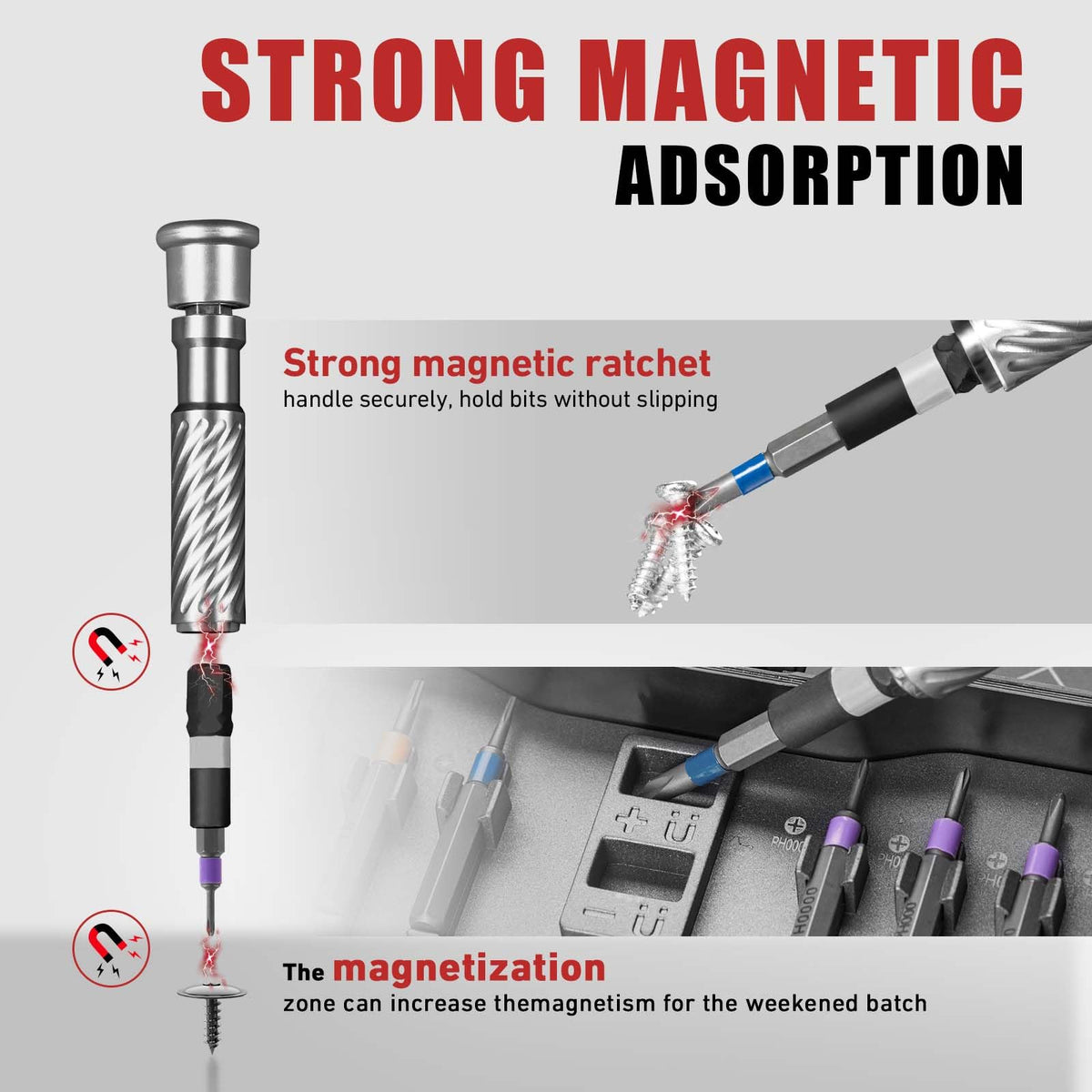 VMAN ratcheting mechanism eases tightening and loosening for faster projects.