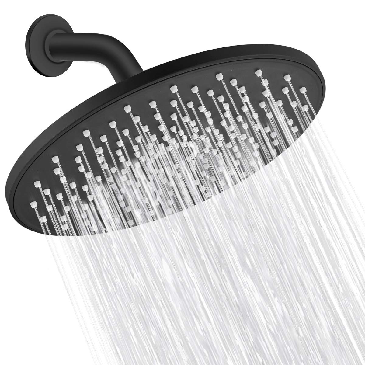 VMASSTONE rain shower head 9-inch spray for broad coverage and gentle flow
