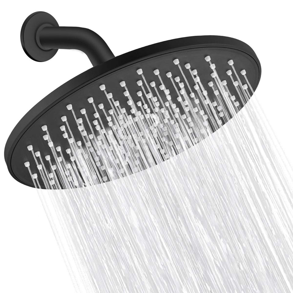 VMASSTONE rain shower head 9-inch spray for broad coverage and gentle flow