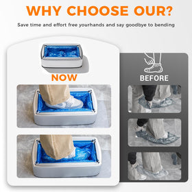VMYTH dispenser holds up to 30 covers at once for fewer refills.