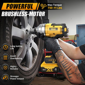 Vniissok cordless impact wrench in variable speed mode for precise control