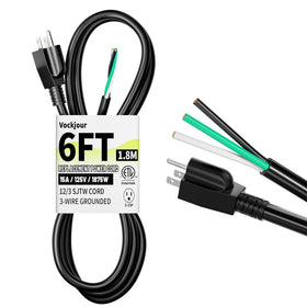 Vockjour Vickwire 12 AWG cord ready for heavy-duty appliances.