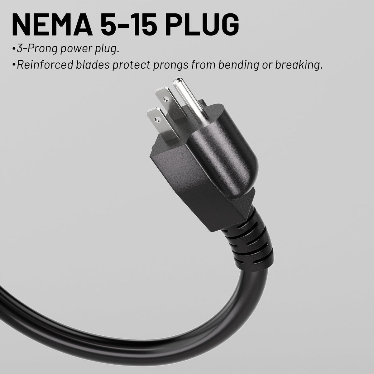 Vockjour Vickwire NEMA 5-15P plug delivers secure everyday power.