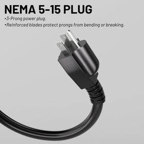 Vockjour Vickwire NEMA 5-15P plug delivers secure everyday power.