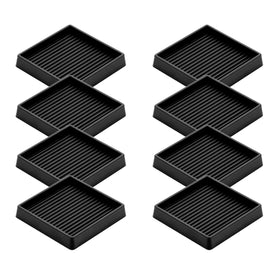 VOCOMO 3x3 inch rubber caster cups grip hard floors to prevent sliding.