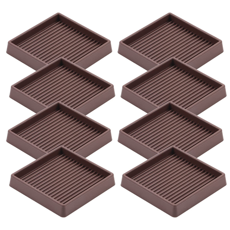 VOCOMO 3x3 rubber caster cups grip furniture feet and secure placement.
