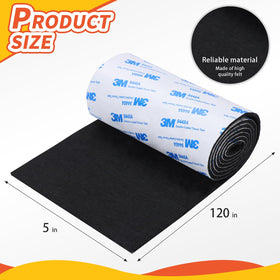VOCOMO cuttable felt strip with adhesive backing fits furniture feet precisely