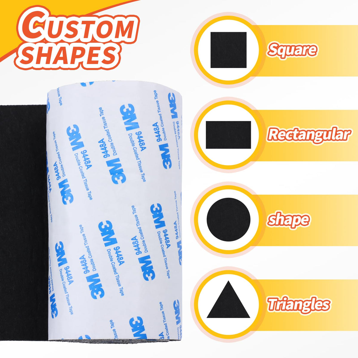 VOCOMO heavy-duty felt pad protects tile and laminate surfaces from scratches