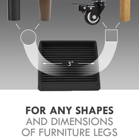 VOCOMO non-slip furniture pads protect floors and stabilize furniture.