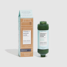 VOESH clean ocean design complements a spa-like bathroom while filtering impurities.