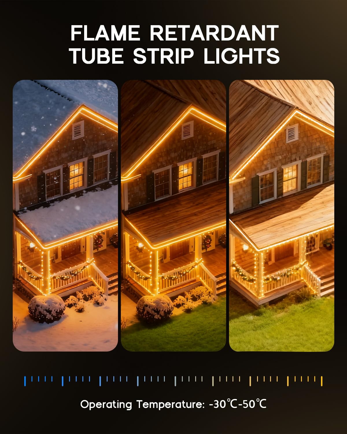 VOEWT LED strip with adjustable warm to cool white color temperature