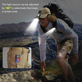 VOHIVI 90-degree adjustable head angle for precise lighting
