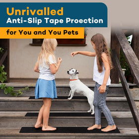 VOISEN entryway stair treads show non-slip safety on damp floors
