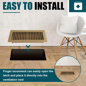 VOISEN 2-pack floor vent covers for whole-home use