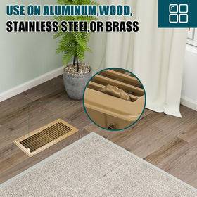 VOISEN brown floor vent cover suitable for various openings.