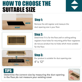 VOISEN brown louver design vent cover facilitates even distribution.