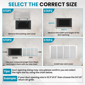 VOISEN vent cover suitable for sidewall or ceiling installations in homes and offices.