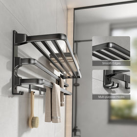 Voldra matte black finish adds sleek durable bathroom look