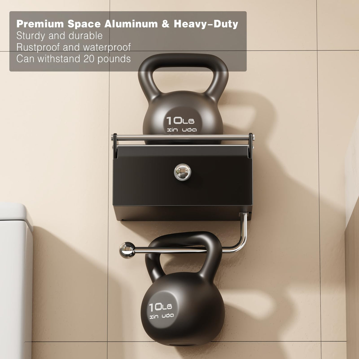 Voldra matte black finish blends with modern bathrooms.