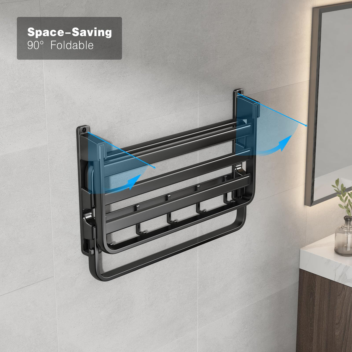 Voldra wall mounted installation offers adhesive or screw mounting