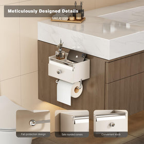 Voldra wipes dispenser storage box neatly hides essentials for a tidy bathroom.