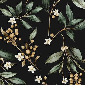 VOLEAAR green leaf wallpaper close-up, ideal for quick DIY décor updates.