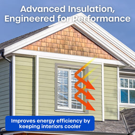Volila energy-saving radiant barrier reduces heat transfer in sunny spaces.