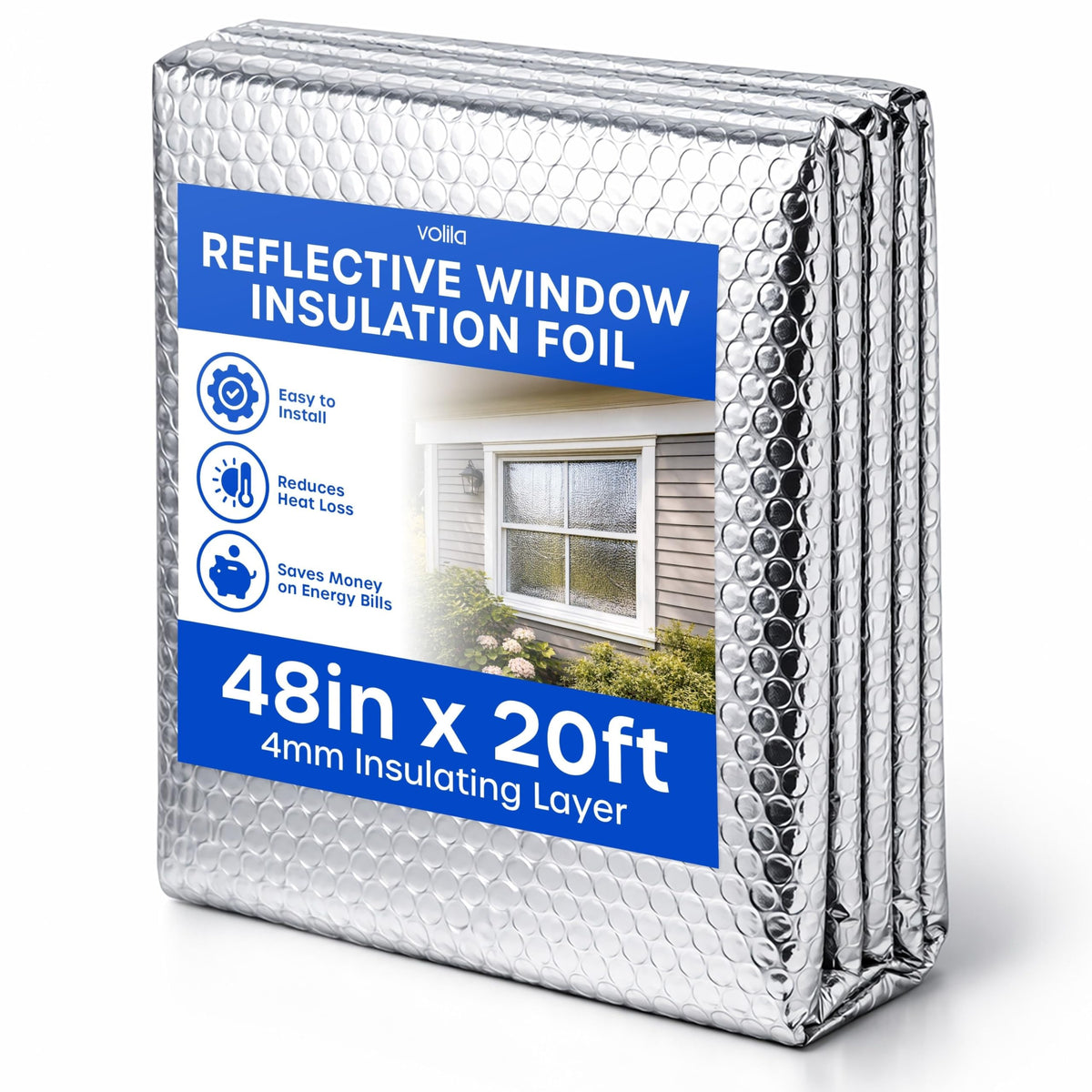 Volila reflective insulation roll 48x20 in action for energy savings.