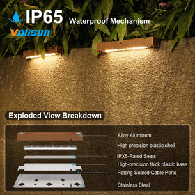 VOLISUN 2700K soft white paver light creates warm outdoor ambiance.