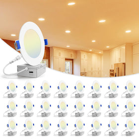 Volisun 4in recessed light shows color temperature control for mood lighting