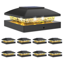 Volisun 4x4 solar post cap light packaged for easy setup.