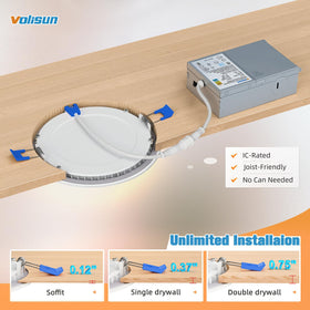 Volisun 5-year warranty on recessed lights