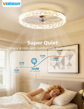 VOLISUN six-speed quiet operation for customizable airflow