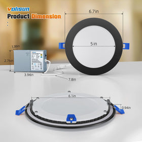 VOLISUN dimmable downlight enables smooth light transitions.