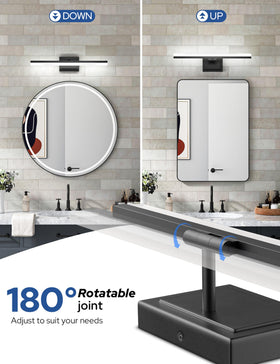 VOLISUN IP44-rated vanity light resists humidity in bathrooms.