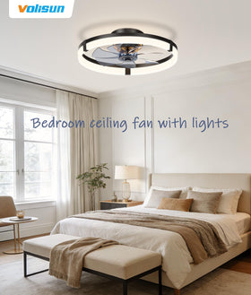 VOLISUN bedroom-ready setup featuring ambient lighting and smooth airflow