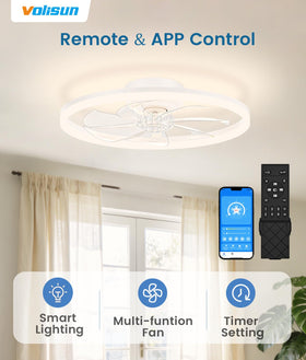 VOLISUN LED dimmable light with remote control and adjustable color temperature.