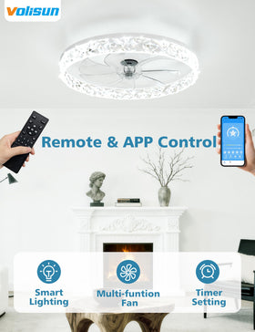 VOLISUN bladeless LED light provides safe, stylish illumination