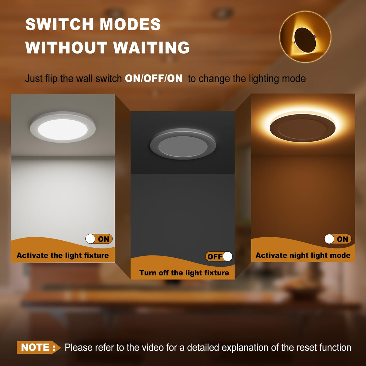 VOLISUN canless installation enables clean ceiling mounting without bulky hardware.