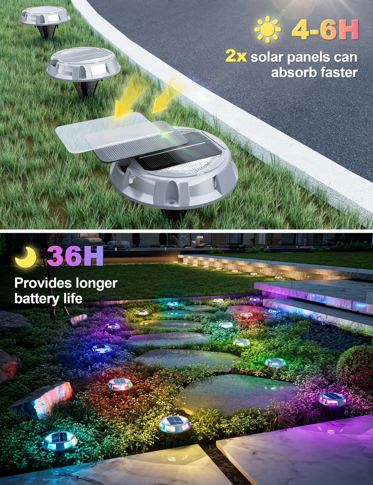 VOLISUN color-changing deck light with mood lighting for steps and patios